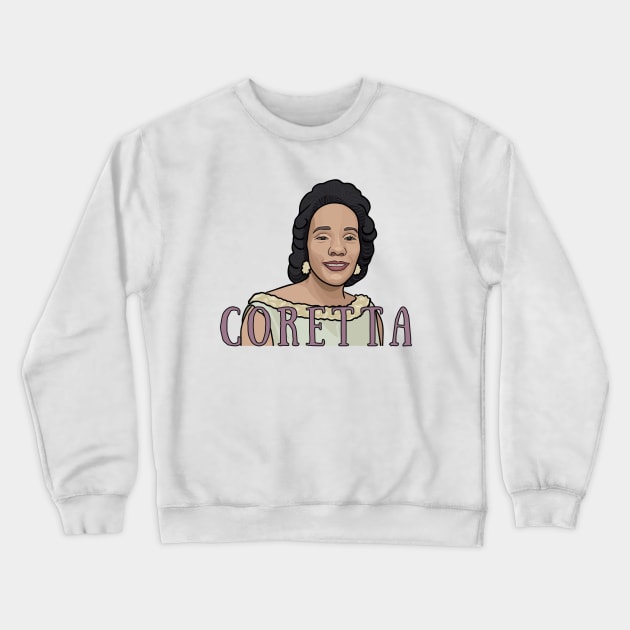 Coretta Scott King Portrait Crewneck Sweatshirt by History Tees